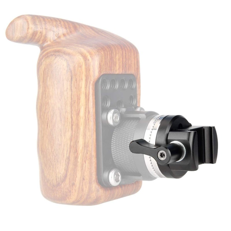 NICEYRIG NATO Clamp to Rosette Mount Adapter (M6 Thread Diameter 31.8mm) Applicable for ARRI Rosette Wooden Handgrip, Quick Release and Lock - Image 2